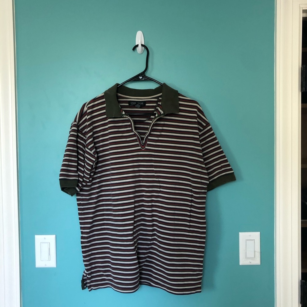Polo Zip Up T shirt